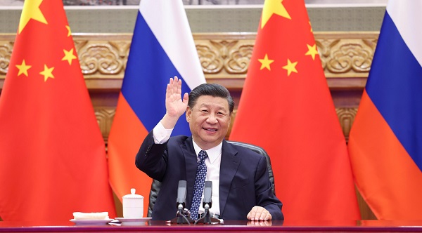 习近平同俄罗斯总统普京共同见证中俄核能合作项目开工仪式